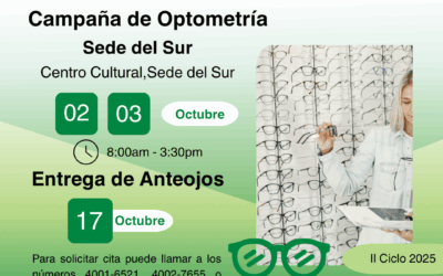 Campaña de optometría de la Sede del Sur, II ciclo 2025